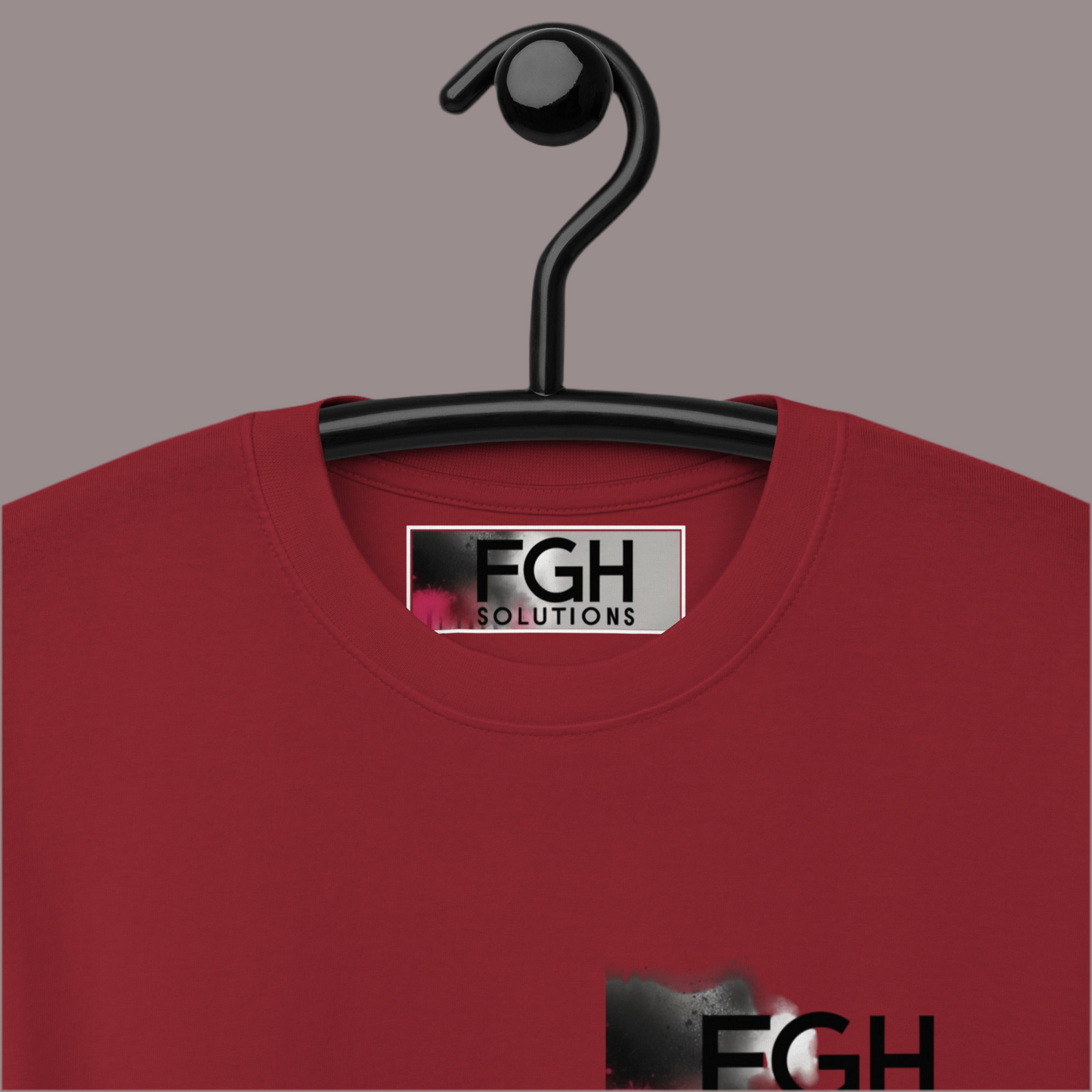 Rotes FGH Gym Hustler Baumwollshirt – Premium Streetwear für echte Hustler – Urban Graffiti Gym Shirt
