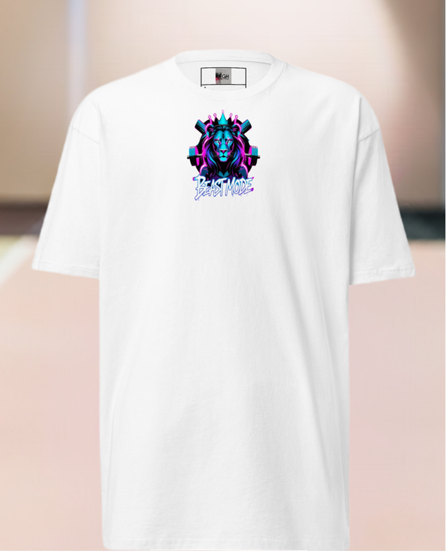 FGH Damen Beastmode Shirt – Weißes Premium-Baumwoll-T-Shirt