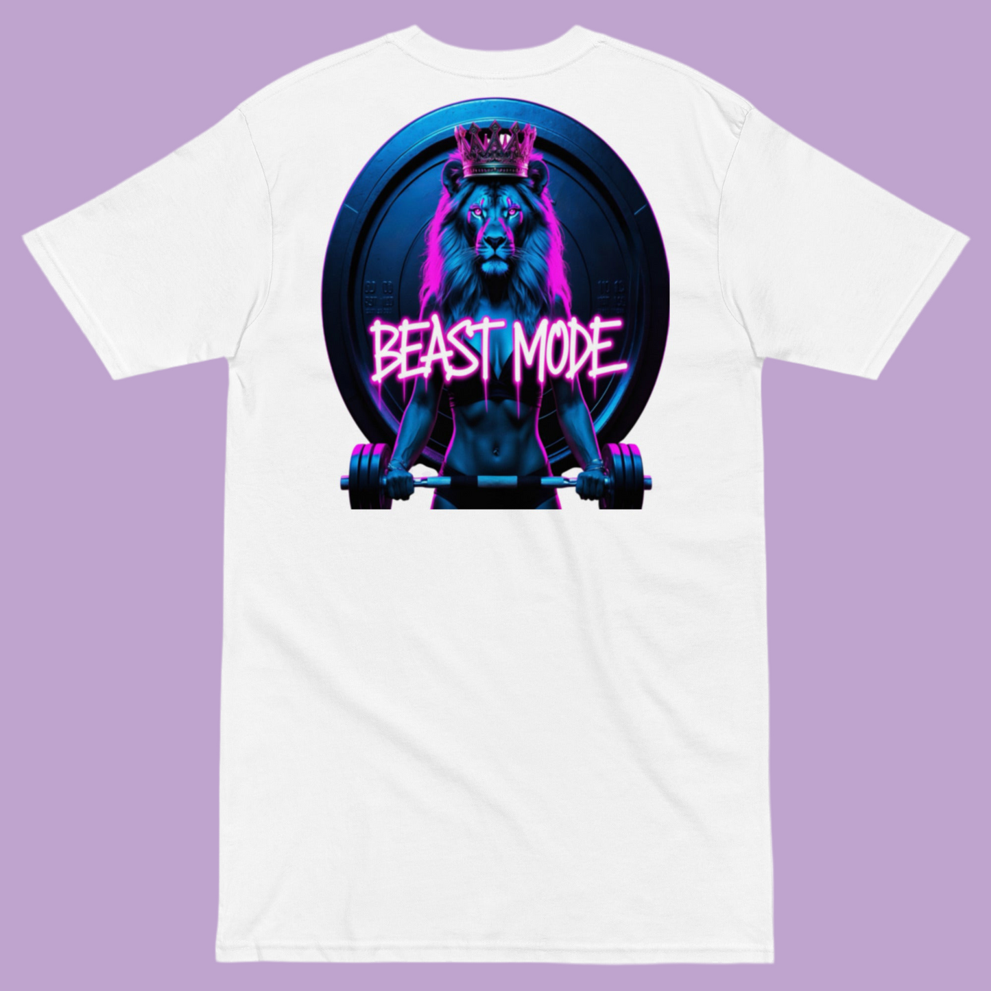 FGH Damen Beastmode Shirt – Weißes Premium-Baumwoll-T-Shirt