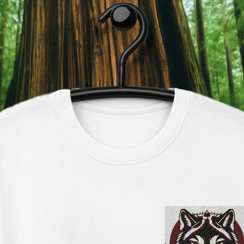 No Days Off Embroidered Heavyweight Tee – Fierce Wolfhead Streetwear Shirt for Hustlers