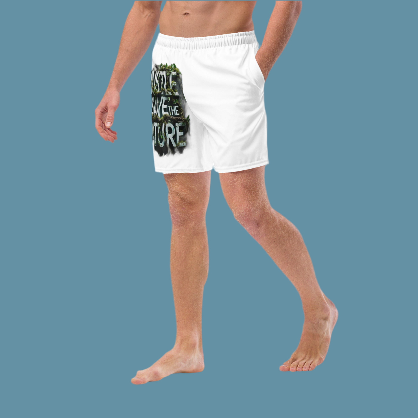 Recycelte Badehosen Hustle and Save Nature – Öko-Strandshorts für Hustler