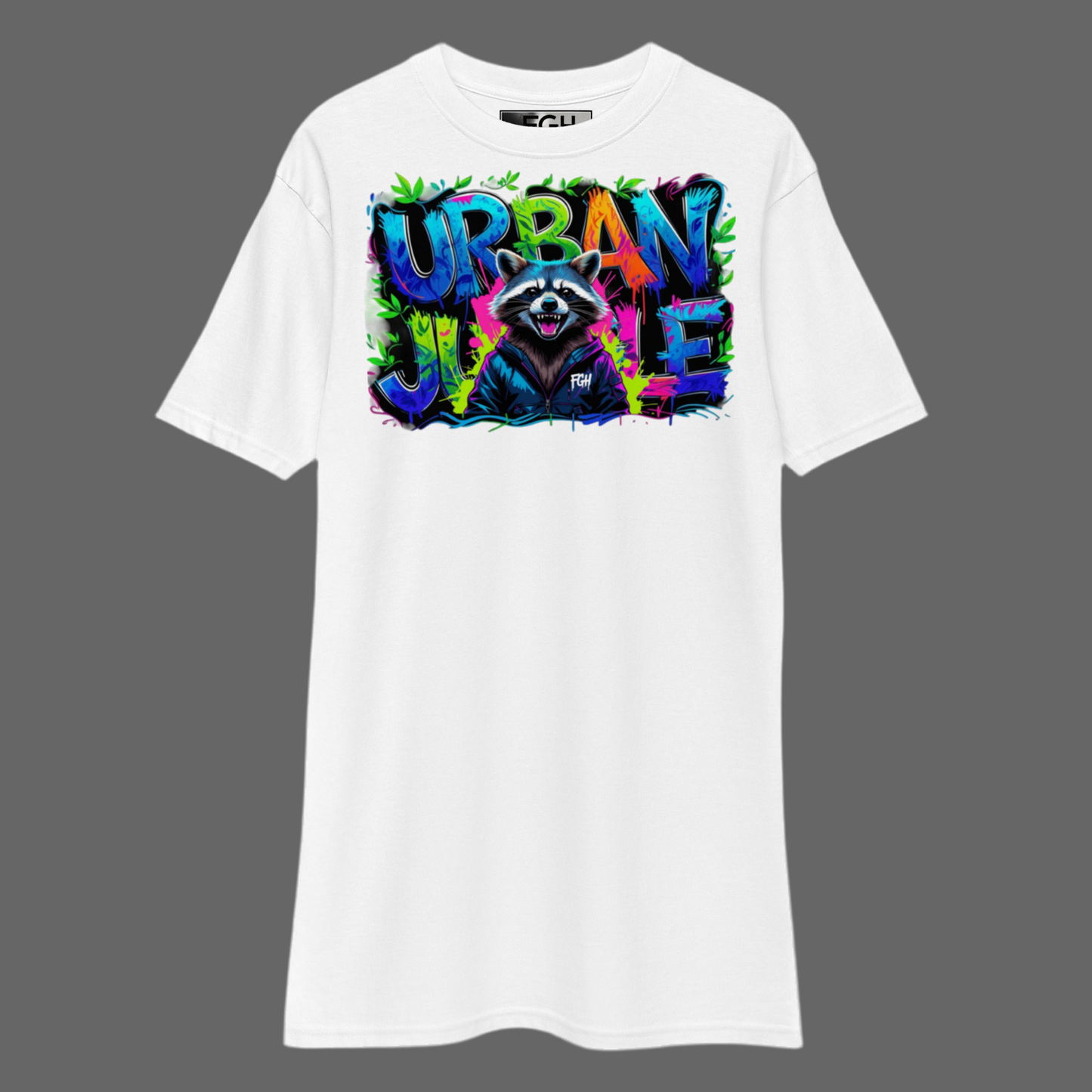Urban Jungle Racoon Tee – Limitiertes Premium Graffiti Shirt für Hustler