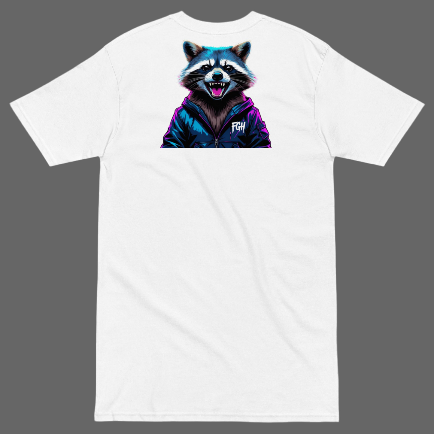 Urban Jungle Racoon Tee – Limitiertes Premium Graffiti Shirt für Hustler