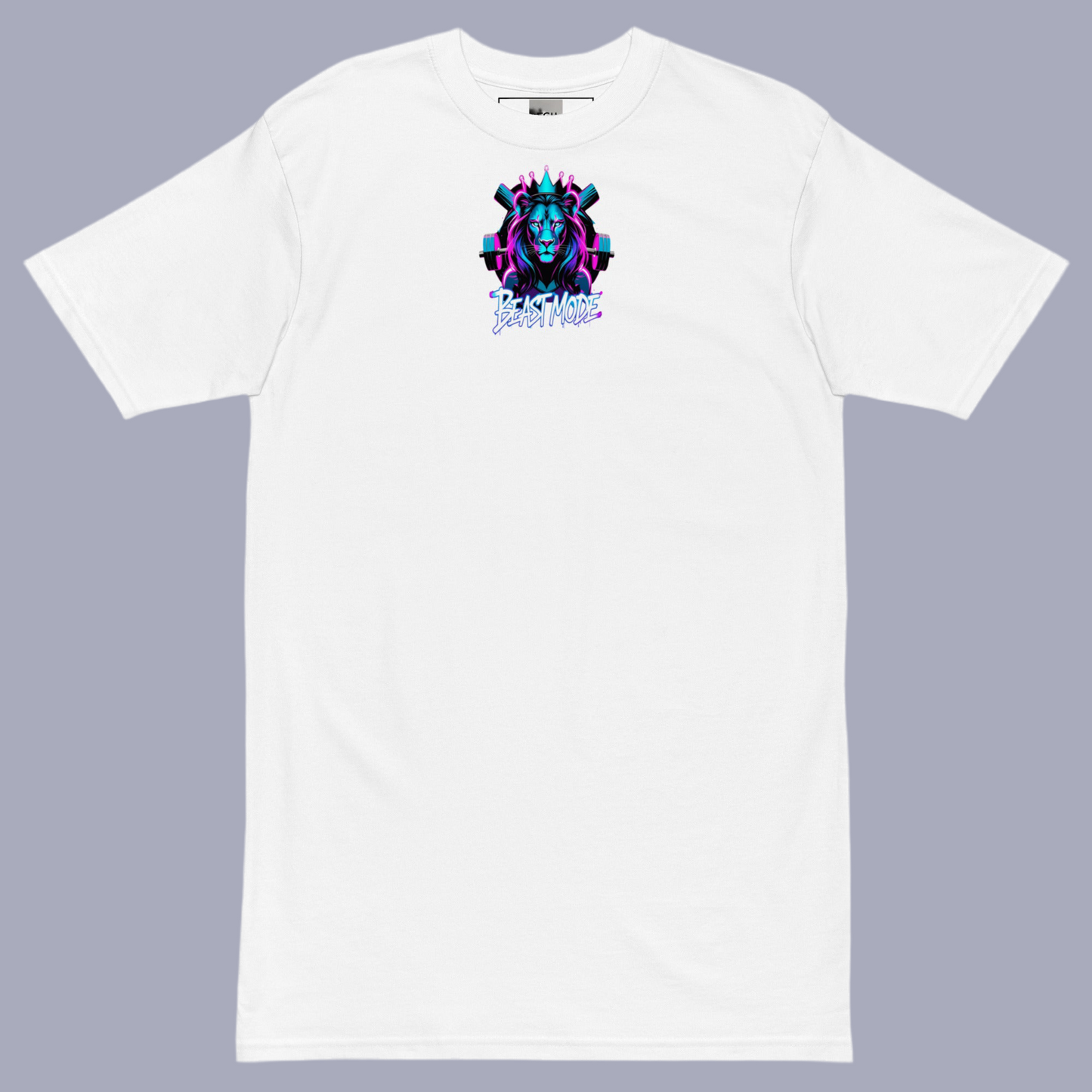 FGH Damen Beastmode Shirt – Weißes Premium-Baumwoll-T-Shirt