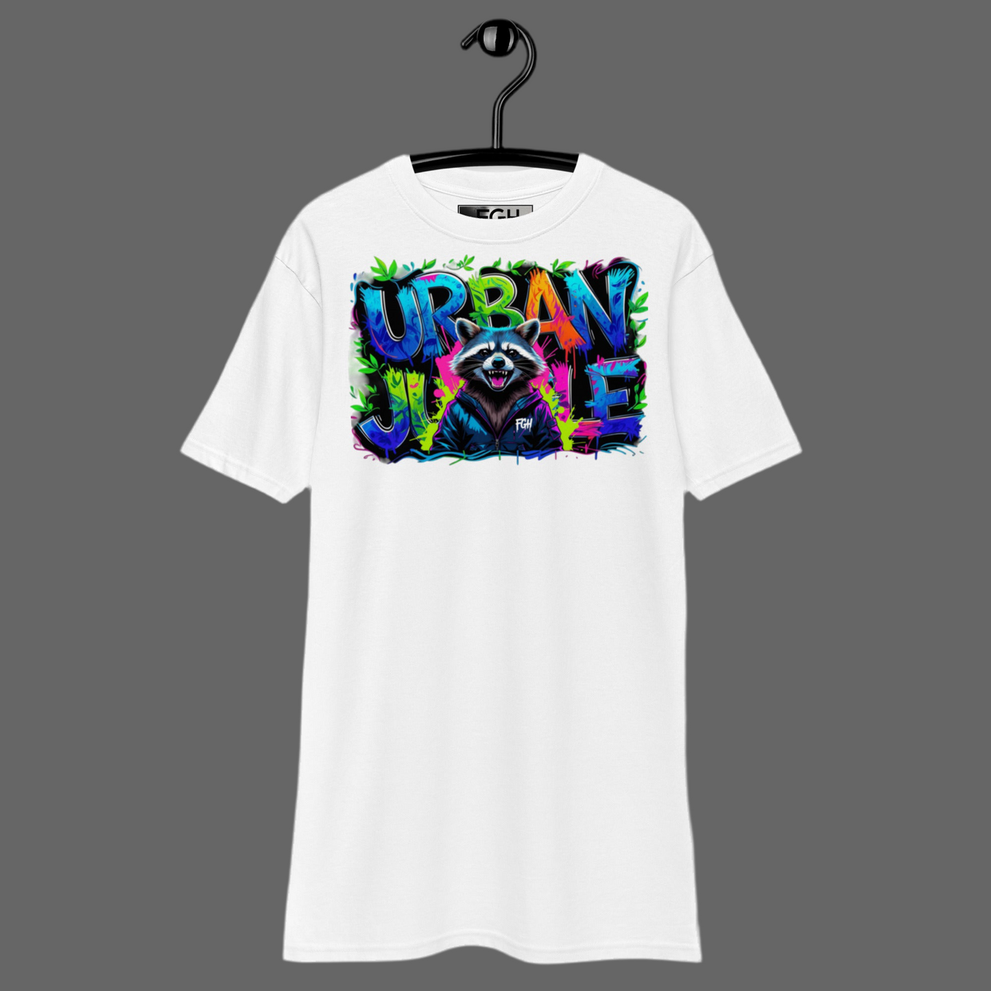 Urban Jungle Racoon Tee – Limitiertes Premium Graffiti Shirt für Hustler