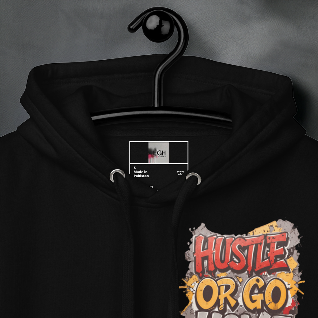Hustle Or Go Home Hoodie – Hochwertiger schwerer Unisex-Fitness-Hoodie – FGH Collective