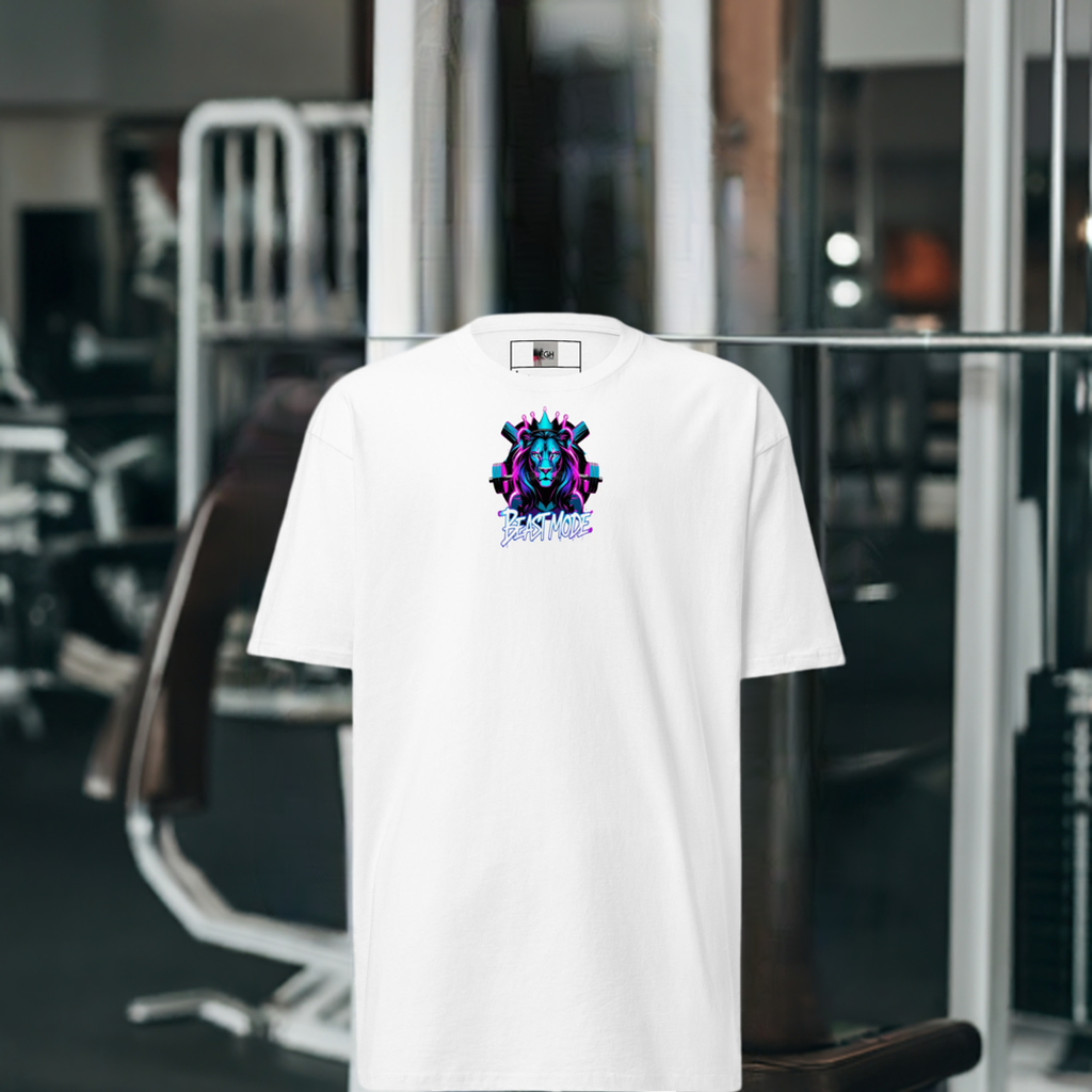 FGH Damen Beastmode Shirt – Weißes Premium-Baumwoll-T-Shirt