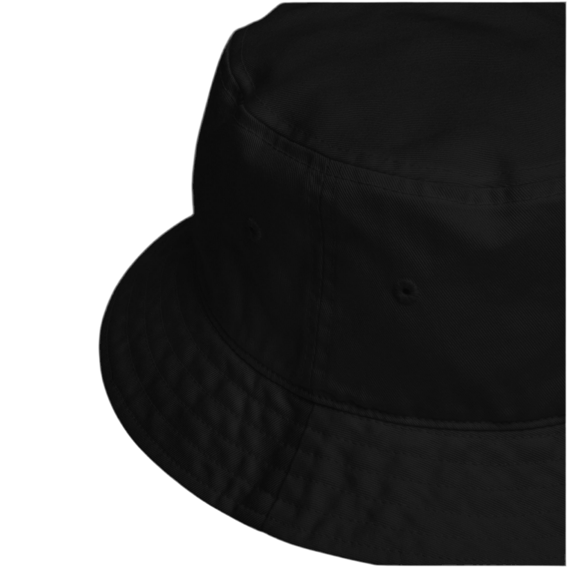 Dark Urban Hustle bucket hat in organic cotton with premium embroidery, designed for unisex streetwear enthusiasts.