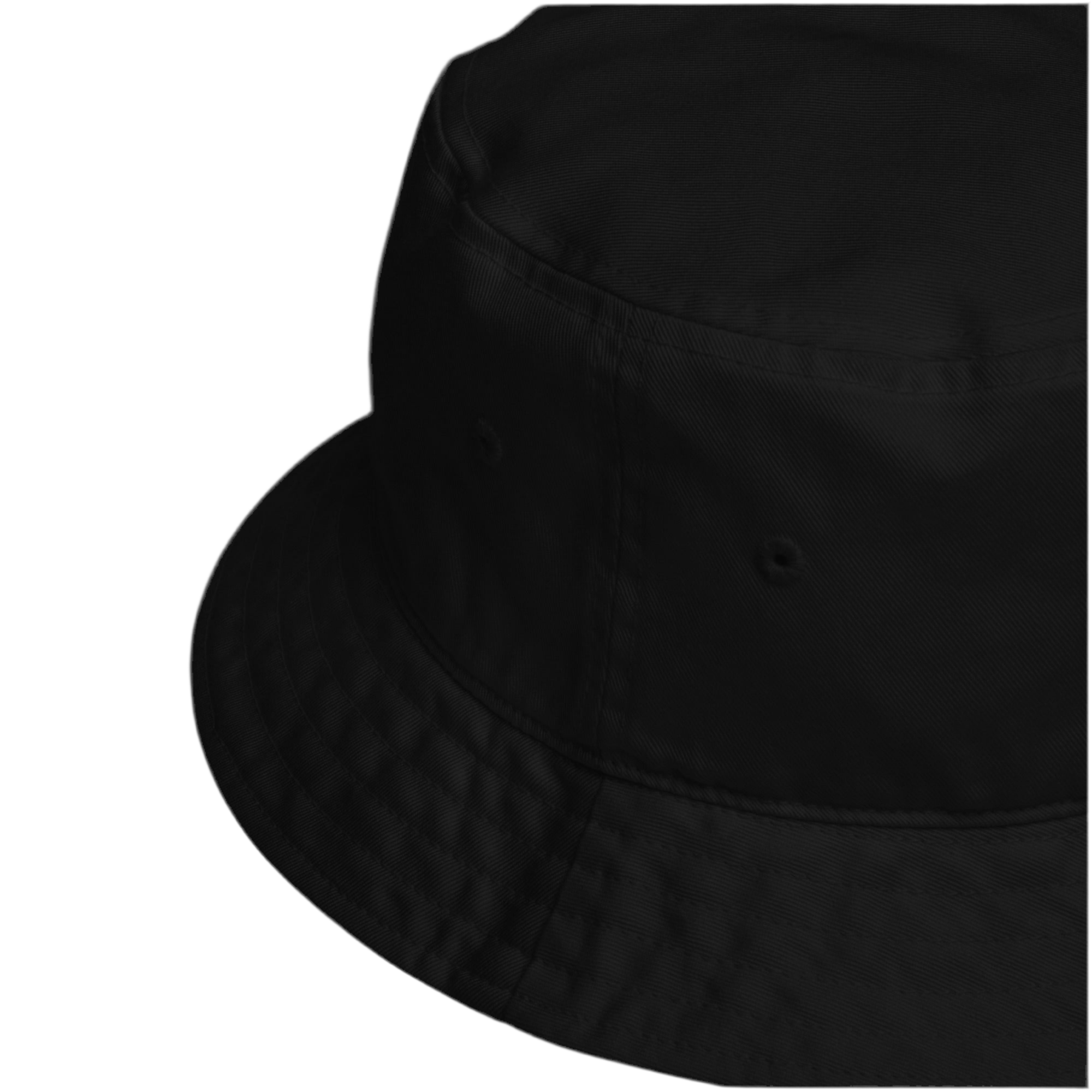 Dark Urban Hustle bucket hat in organic cotton with premium embroidery, designed for unisex streetwear enthusiasts.