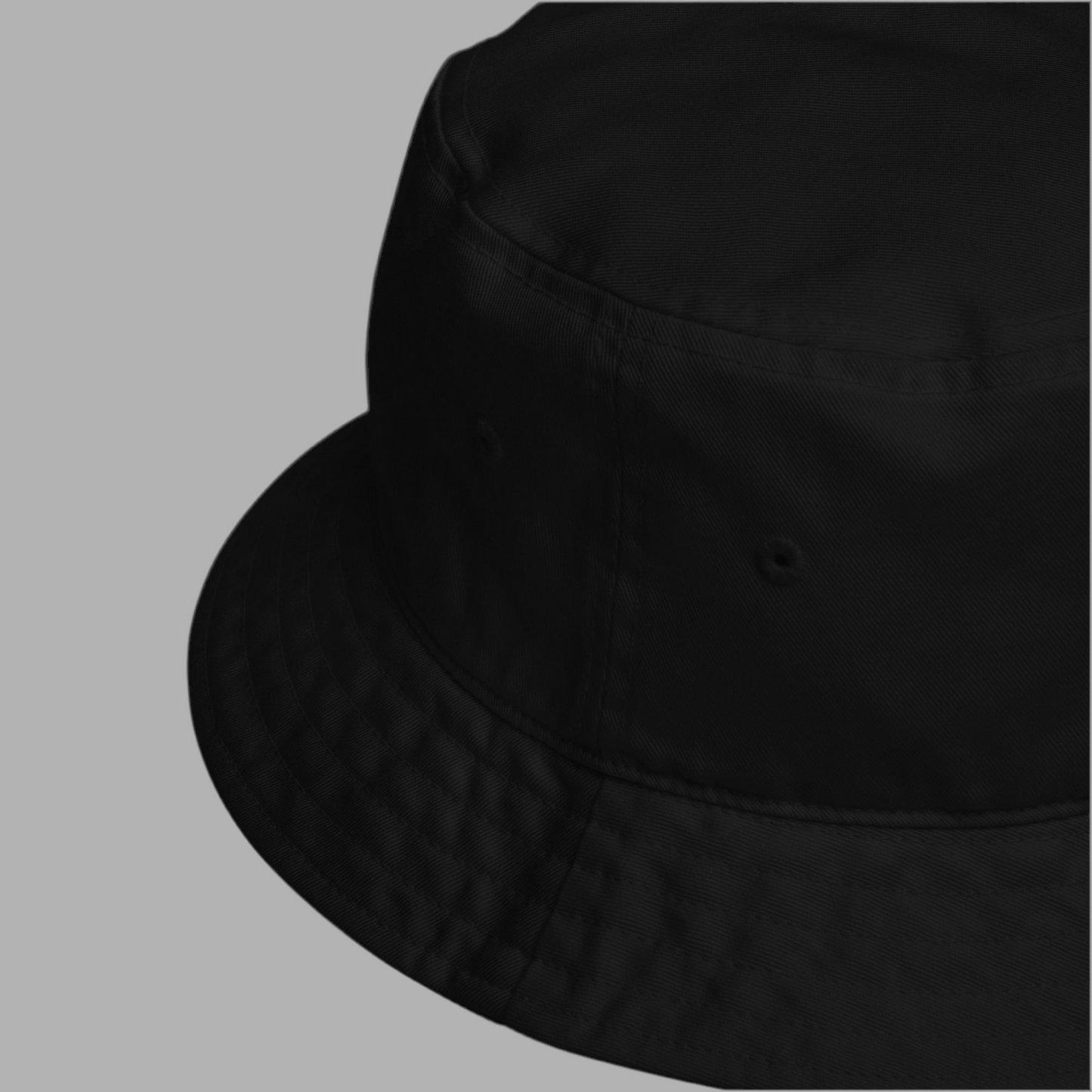 Dark Urban Hustle Bio-Bucket-Hat – Hochwertige bestickte Streetwear-Kappe für Unisex-Hustler