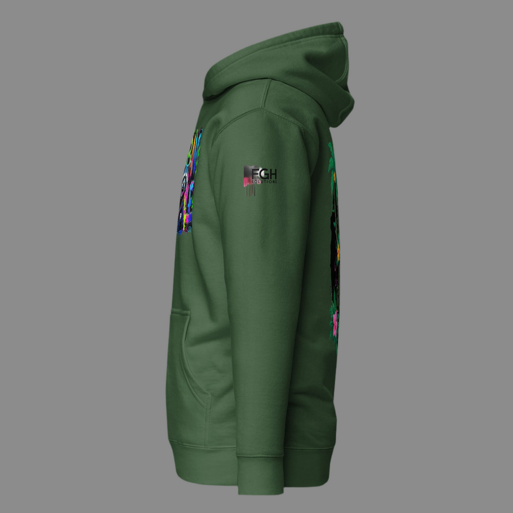 Urban Jungle Graffiti Hoodie – Premium Streetwear for Bold Hustlers