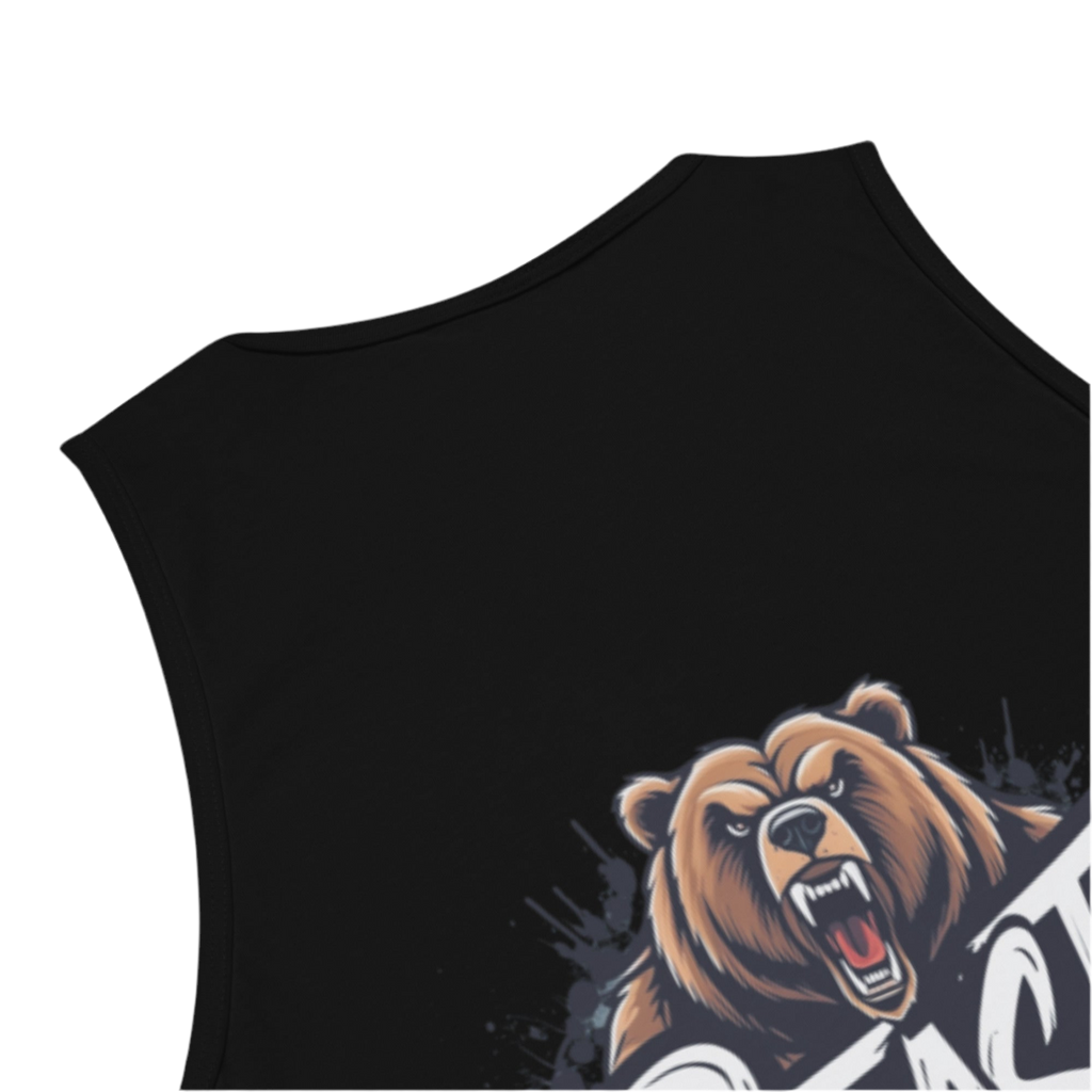 Beastmode Gym Hustler tank top featuring urban graffiti design, premium streetwear for serious athletes.