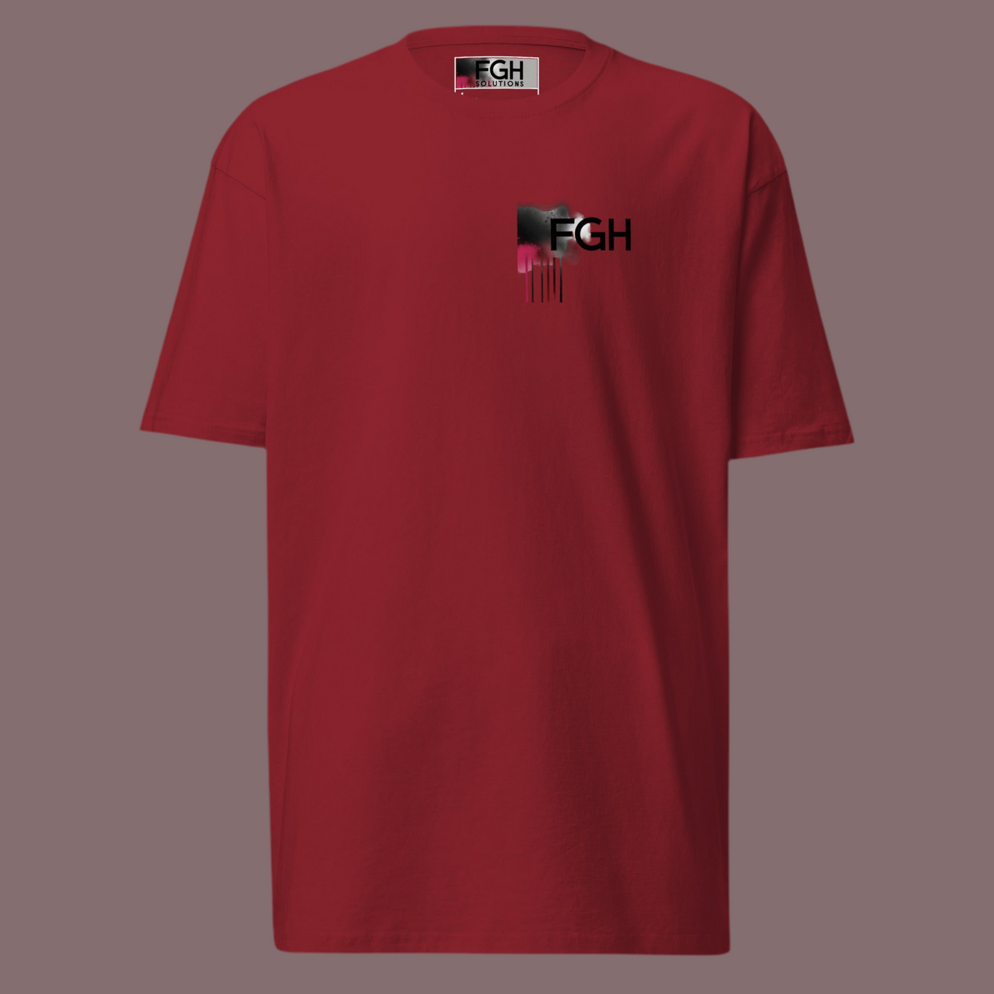 Rotes FGH Gym Hustler Baumwollshirt – Premium Streetwear für echte Hustler – Urban Graffiti Gym Shirt