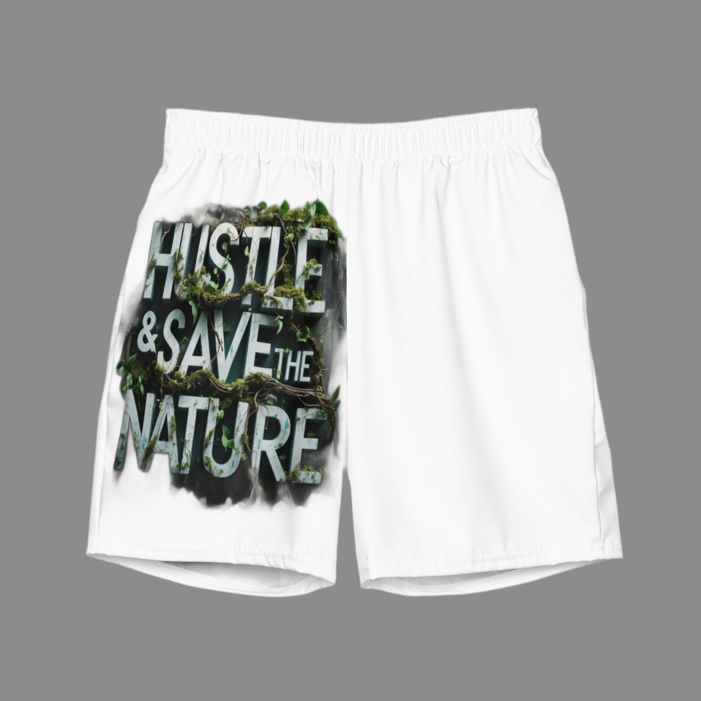 Recycelte Badehosen Hustle and Save Nature – Öko-Strandshorts für Hustler