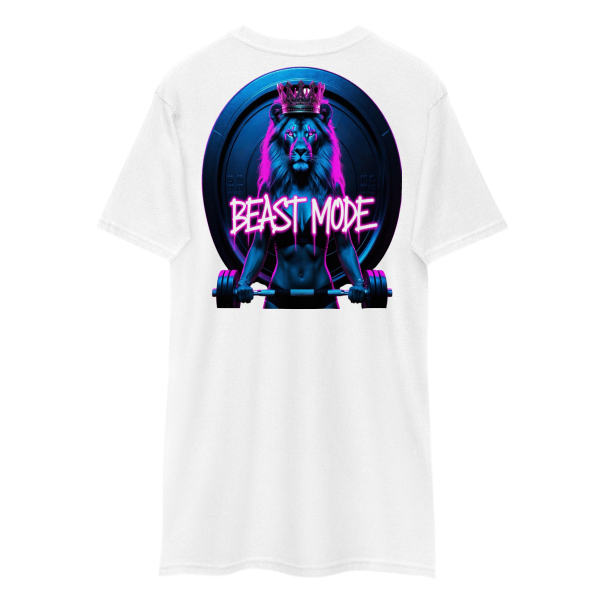 FGH Women’s Beastmode T-shirt in white premium cotton, designed for strong female athletes.