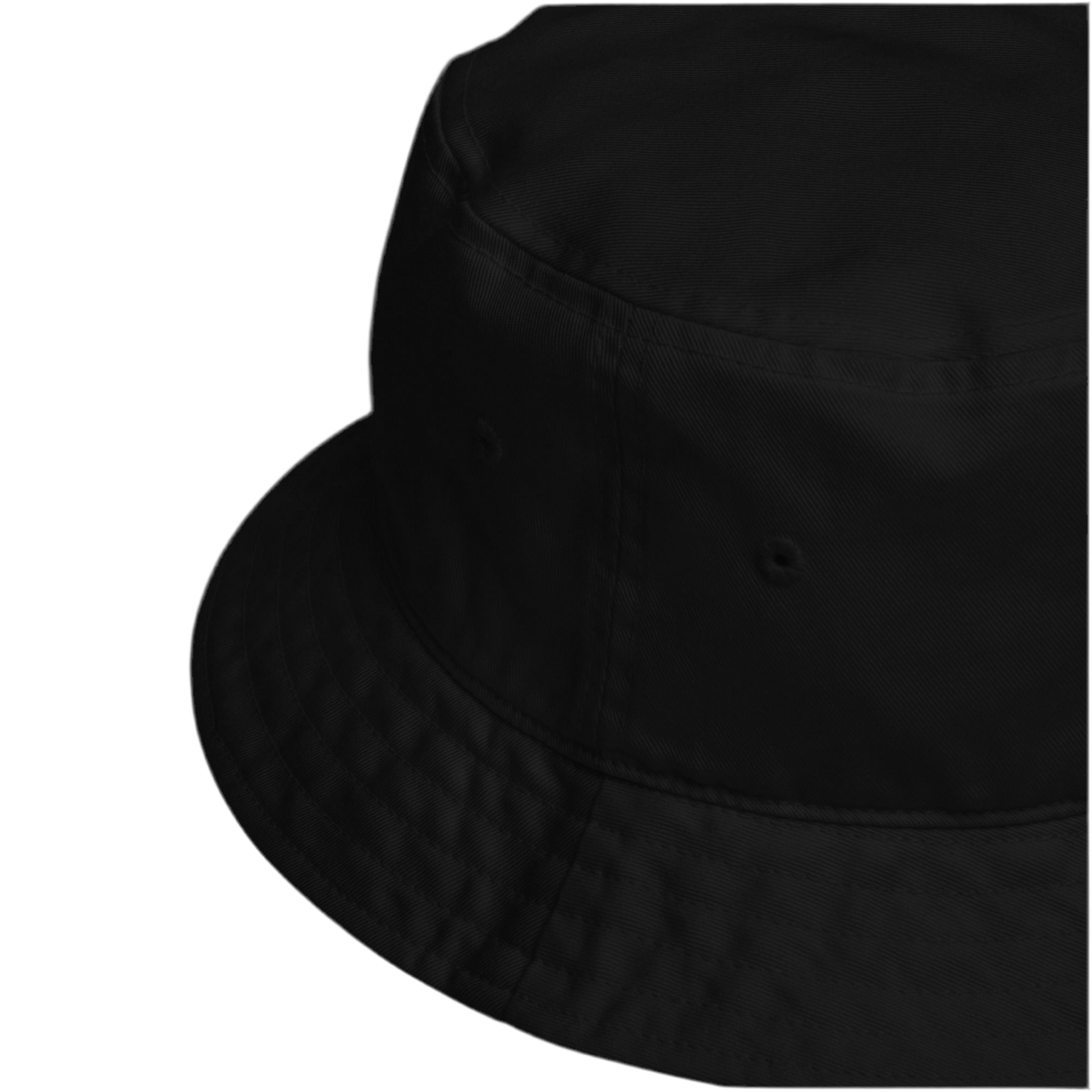 Dark Urban Hustle bucket hat in organic cotton with premium embroidery, designed for unisex streetwear enthusiasts.