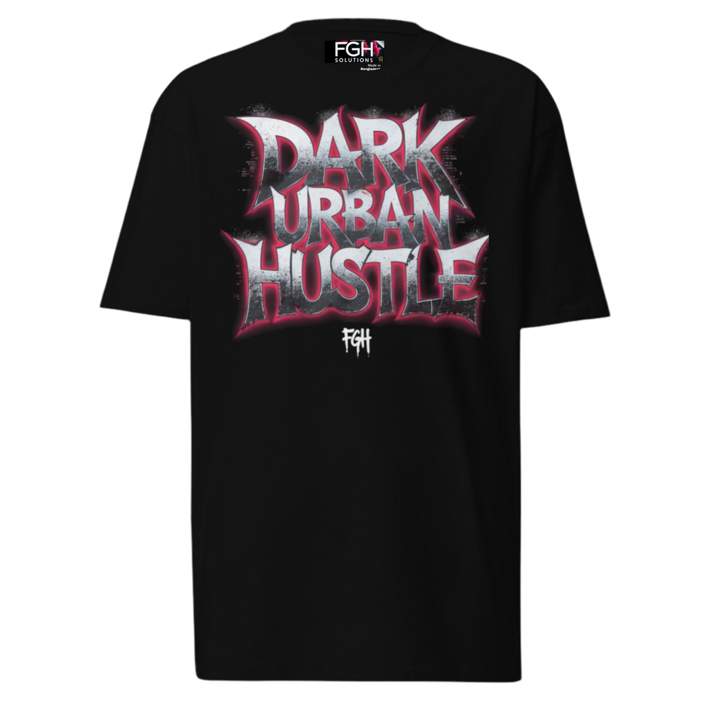 Dark Urban Hustle Shirt-Premium Quality Streetwear for True Hustlers-Heavy Cotton