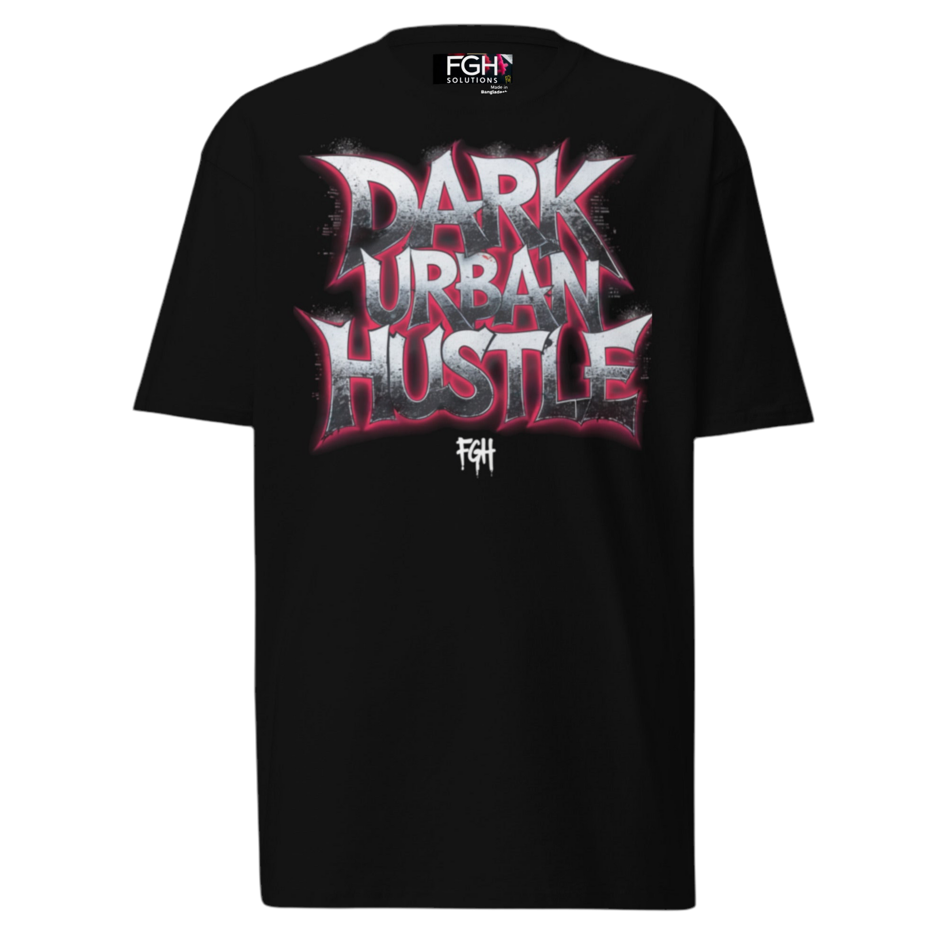 Dark Urban Hustle Shirt-Premium Quality Streetwear for True Hustlers-Heavy Cotton