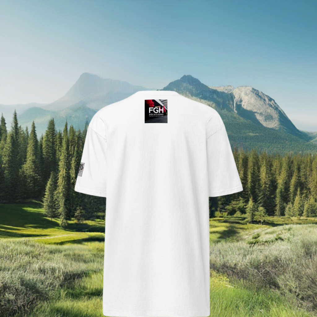 No Days Off Embroidered Heavyweight Tee – Fierce Wolfhead Streetwear Shirt for Hustlers