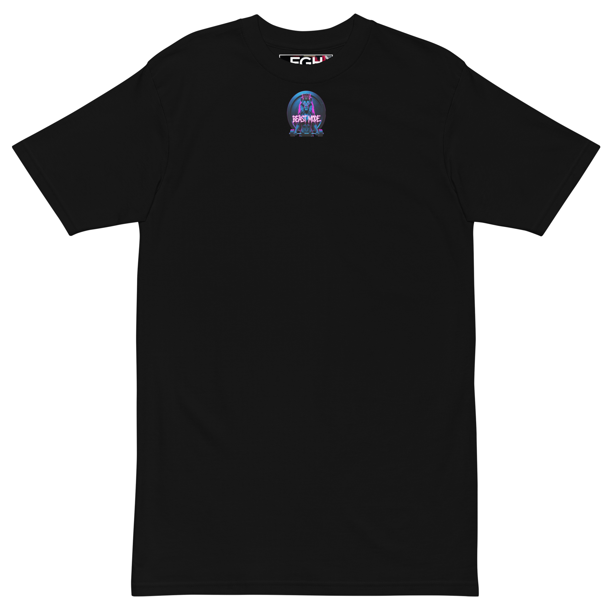 FGH Women’s Gymqueen T-shirt in black premium cotton, featuring empowering design.
