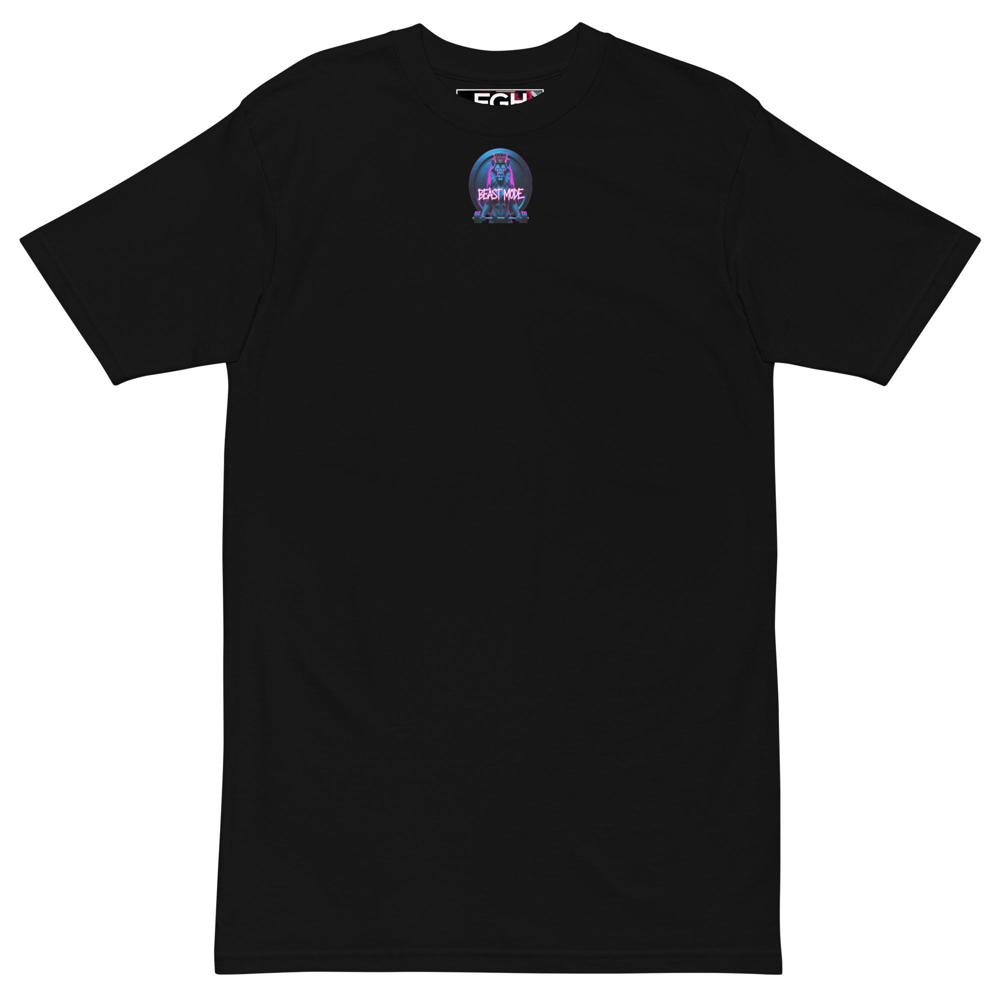 FGH Women’s Gymqueen T-shirt in black premium cotton, featuring empowering design.