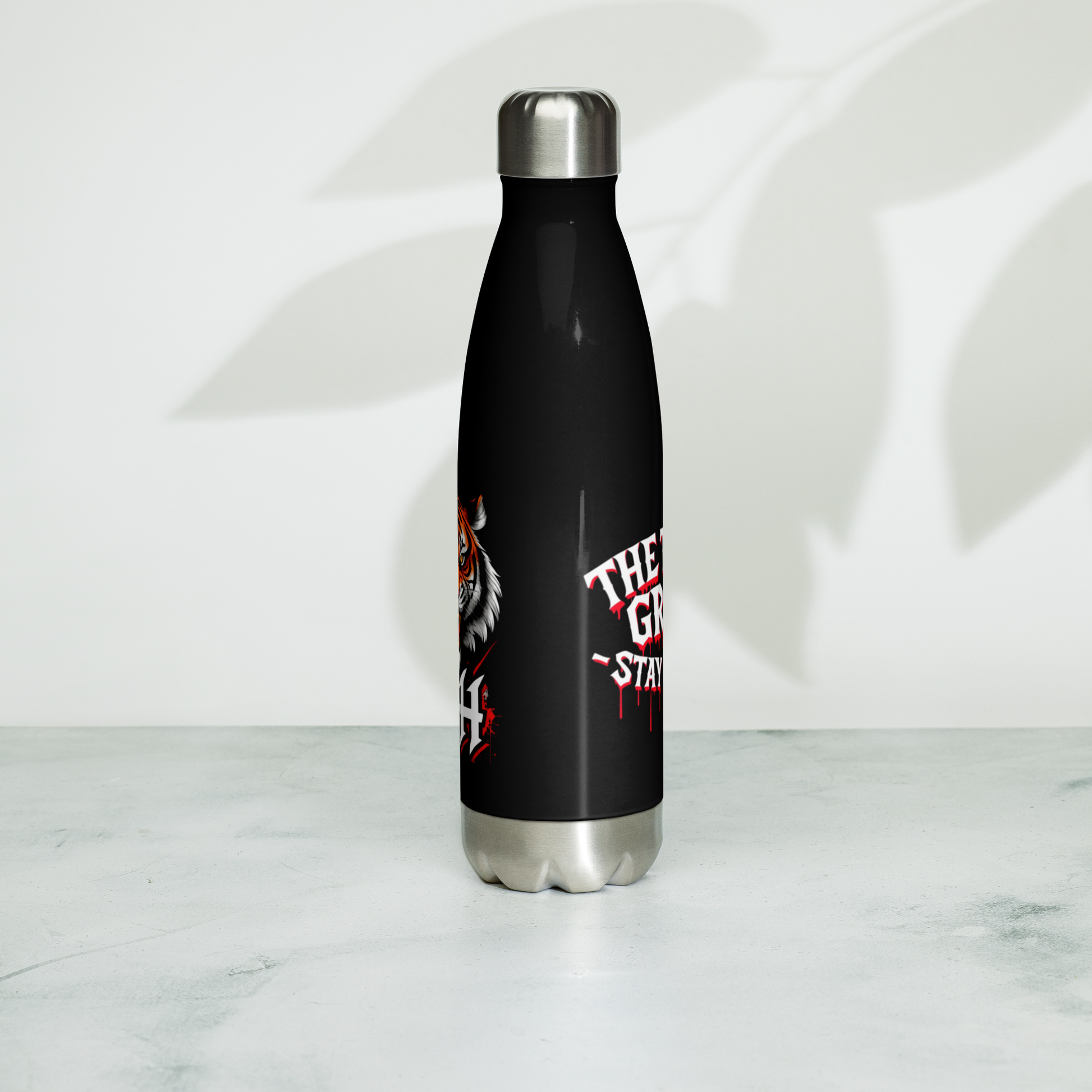 Tiger Grind bottle - Lifestyle shot for urban hustlers