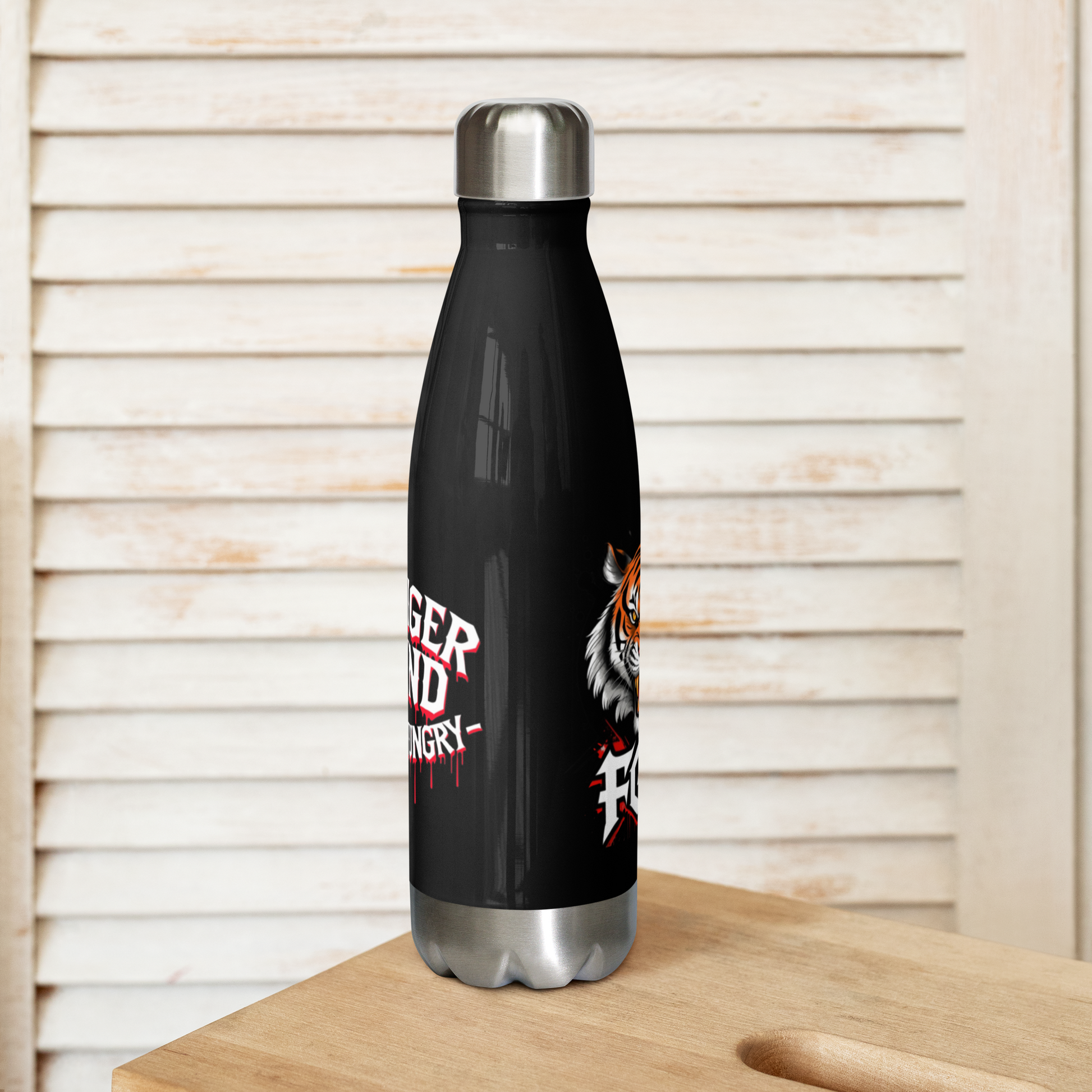 Tiger Grind water bottle - Size comparison showing 500ml capacity