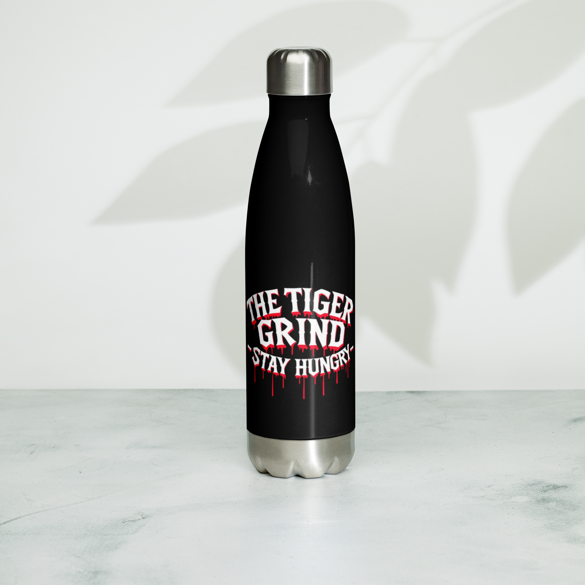 Tiger Grind bottle - Back view with FGH Premium Collective branding