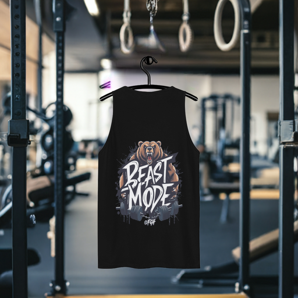 Beastmode Gym Hustler Tank Top – Premium Streetwear for Real Hustlers – Urban Graffiti Gym Shirt
